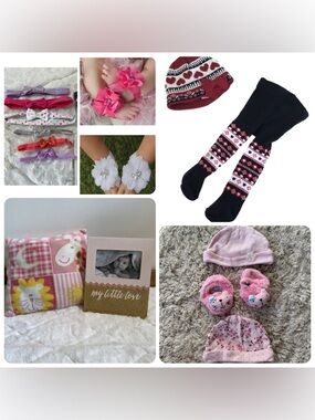 Baby Girl Bundle Lot 0-6 Months Clothes Accessories Gift Set Nursery Items